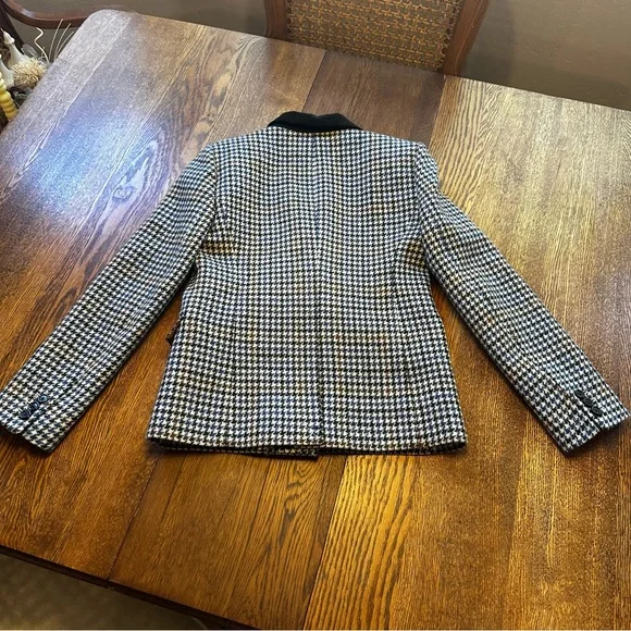 J. Crew size 2 petite Dover houndstooth wool blazer. NWT - Picture 5 of 13